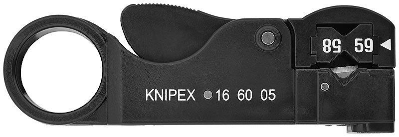 Инструмент для удаления изоляции с коаксиального кабеля 105 мм Knipex KN-166005SB фото