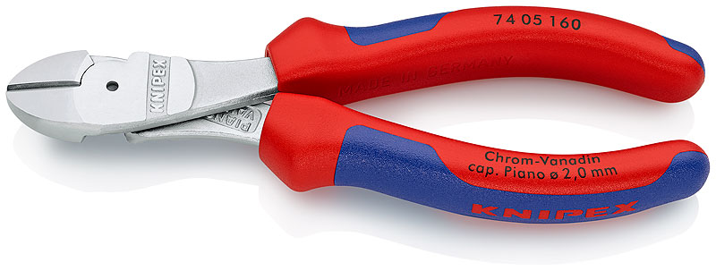 Бокорезы хромированные усиленные 160 мм Knipex KN-7405160 фото