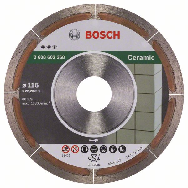 Алмазный отрезной круг Bosch Best for Ceramic Extraclean 115 x 22,23 x 1,2 x 5 mm фото
