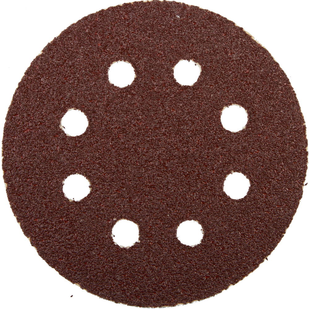 Круг шлифовальный на липучке 125 мм P40 8 отверстий 5 шт Зубр СТАНДАРТ 35350-125-040 фото