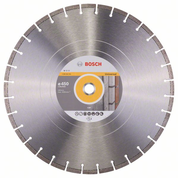 Алмазный отрезной круг Bosch Standard for Universal 400 450 x 25,40 x 3,6 x 10 mm фото