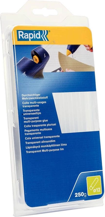 Стержни для клеевого пистолета 12x190 мм 250 г Rapid 40107949 фото