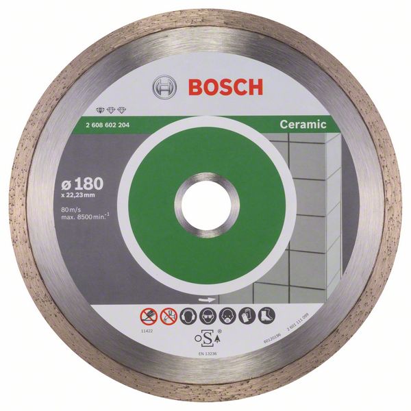 Алмазный отрезной круг Bosch Standard for Ceramic 180 x 22,23 x 1,6 x 7 mm фото