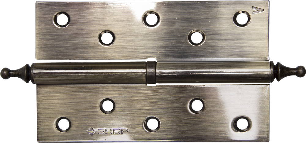 Петля дверная разъемная левая цвет стальная латунь 125 мм Зубр ПРОФИ 37605-125-5L фото