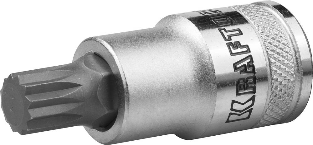 Торцевая бита-головка SPLINE М12 1/2 Kraftool INDUSTRIE QUALITAT 27911-12_z01 фото