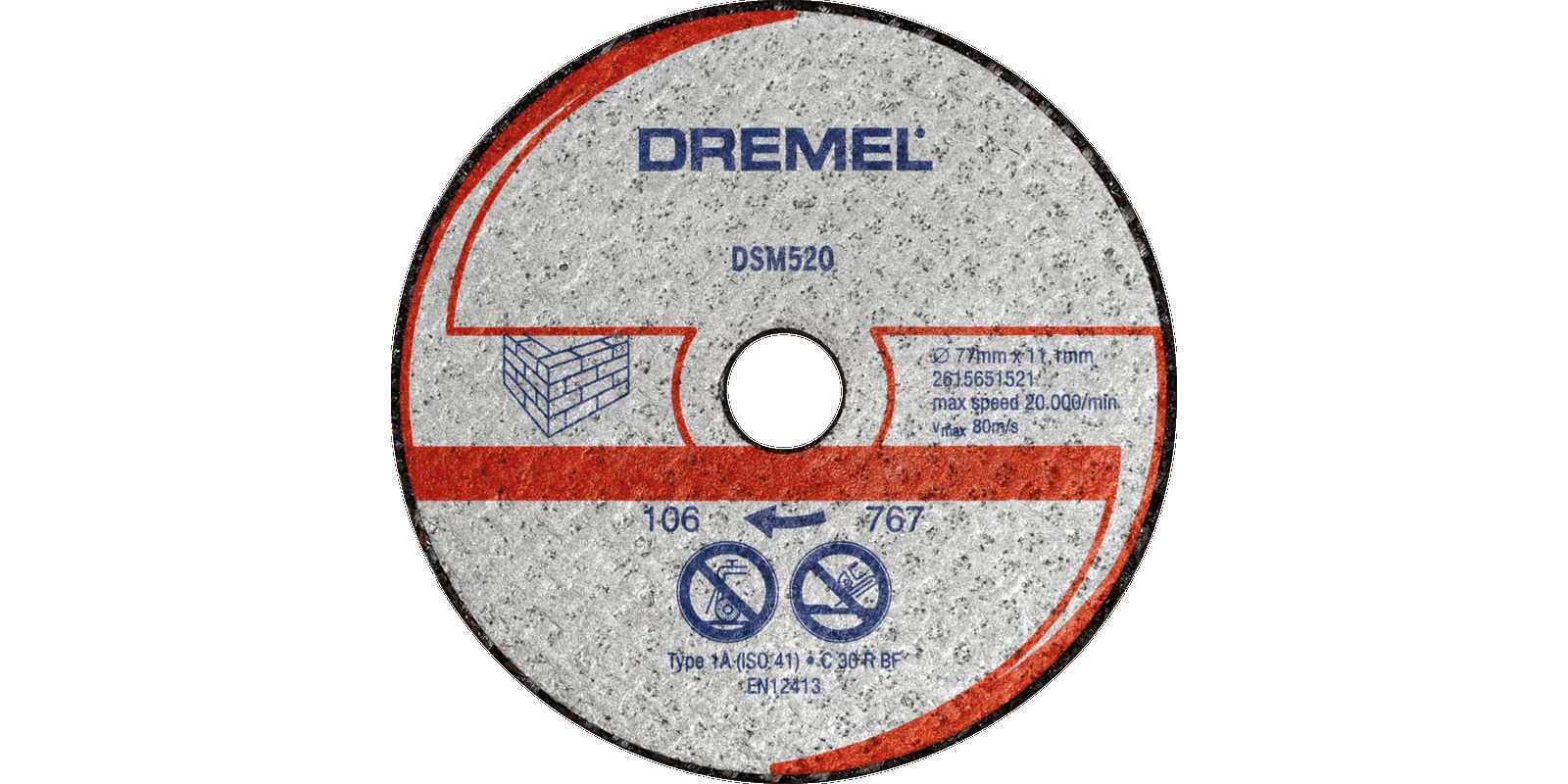Отрезной диск для камня Dremel DSM20 (DSM520) 2615S520JB фото
