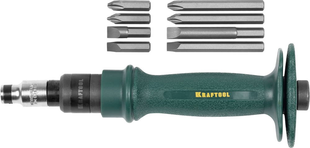 Отвертка ударно-поворотная 10 предметов Kraftool 25550-H10 фото