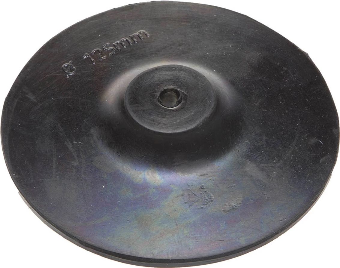Тарелка опорная резиновая для дрели под круг на липучке 125 мм Тевтон 3579-125 фото